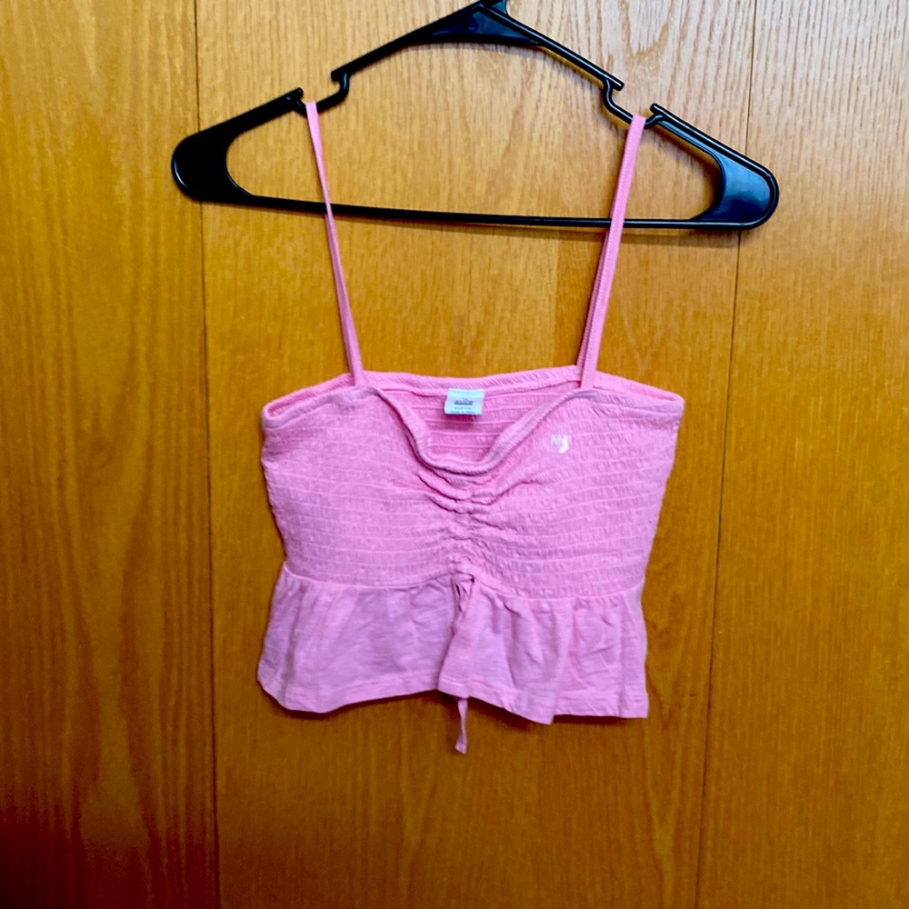 Me to We Pink Cami Crop Top